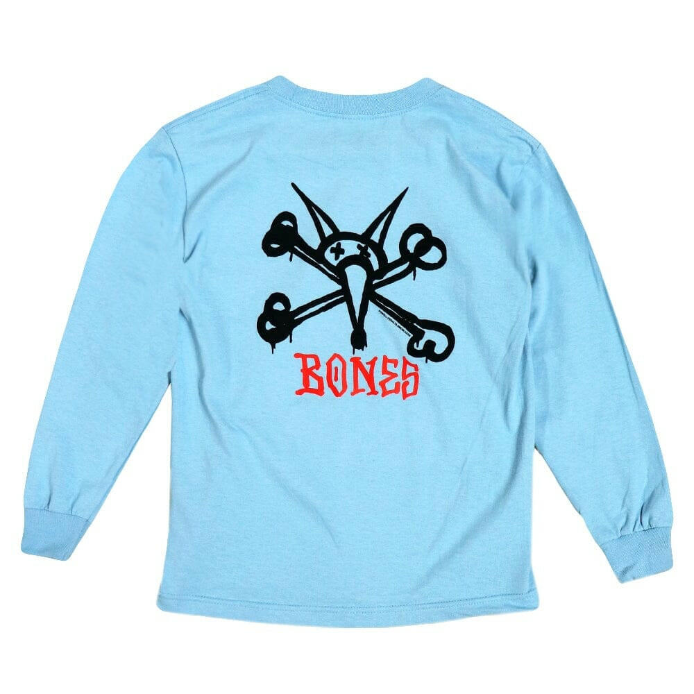 Powell Peralta - Vato Rat Youth L/S Tee Carolina Blue.