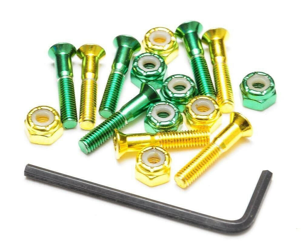 Shake Junt - 4 Green 4 Yellow 1" Allen Bolts.
