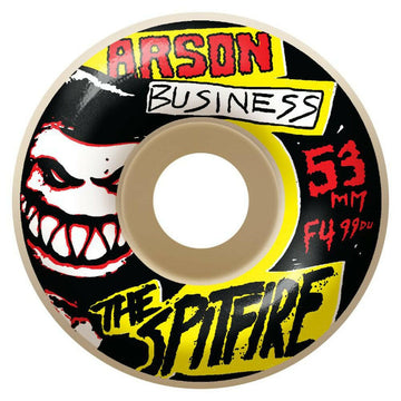 Spitfire - F4 Arson Business 53MM 99A Skateboard Wheels.