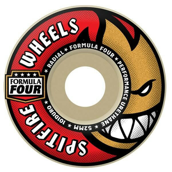 Spitfire - Formula 4 Radials 54MM 101A Skateboard Wheels.