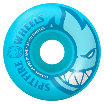 Spitfire - Neon Bighead Blue 57MM 99A Skateboard Wheels.