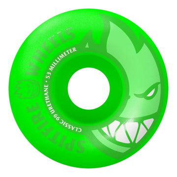 Spitfire - Neon Bighead Green 53MM 99A Skateboard Wheels.