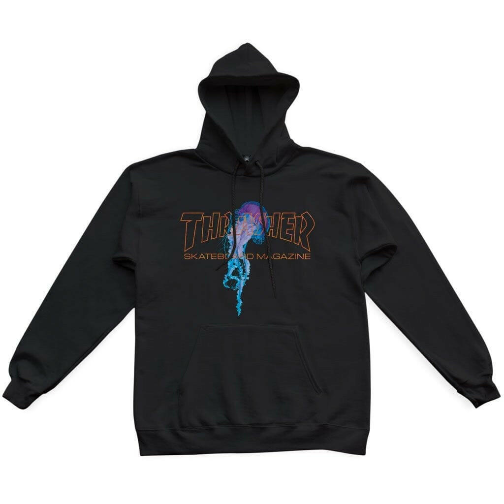 Thrasher - Atlantic Drift Hoodie Black/Orange.