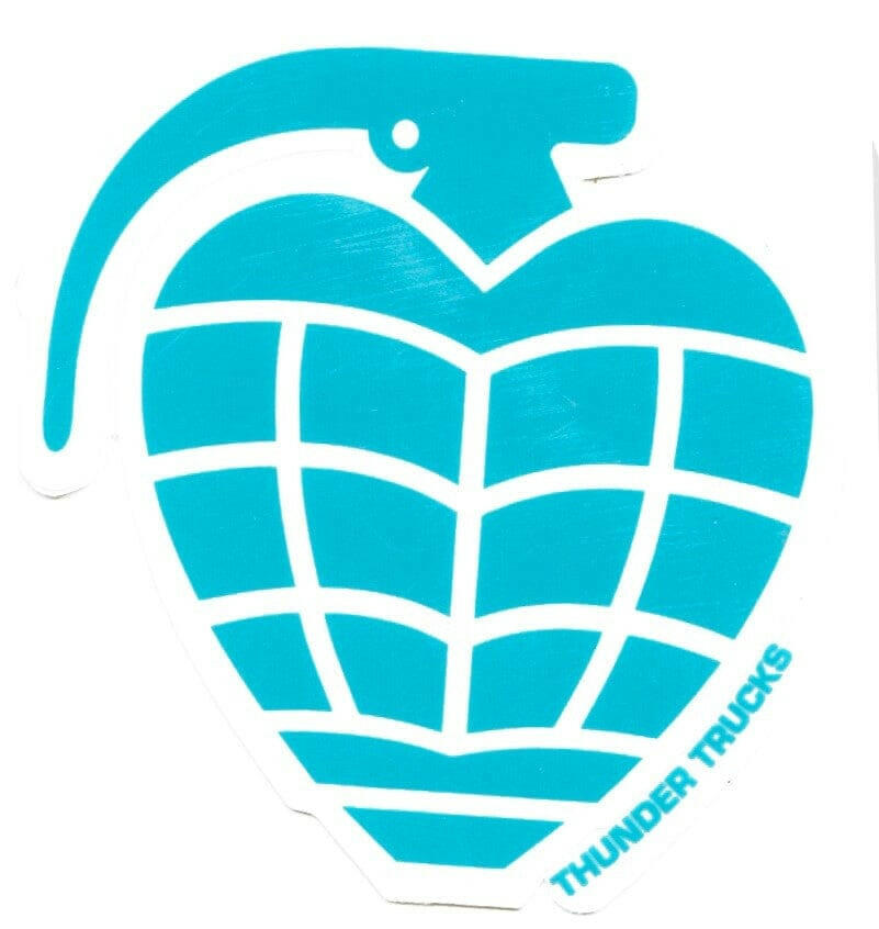 Thunder - Grenade Die Cut 3" Sticker.