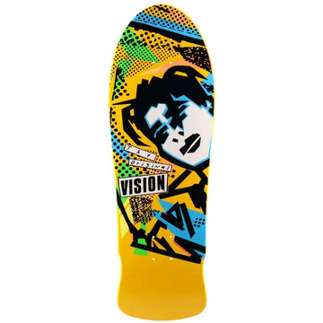 Vision - Original MG Yellow 10.0 Reissue Skateboard Deck.