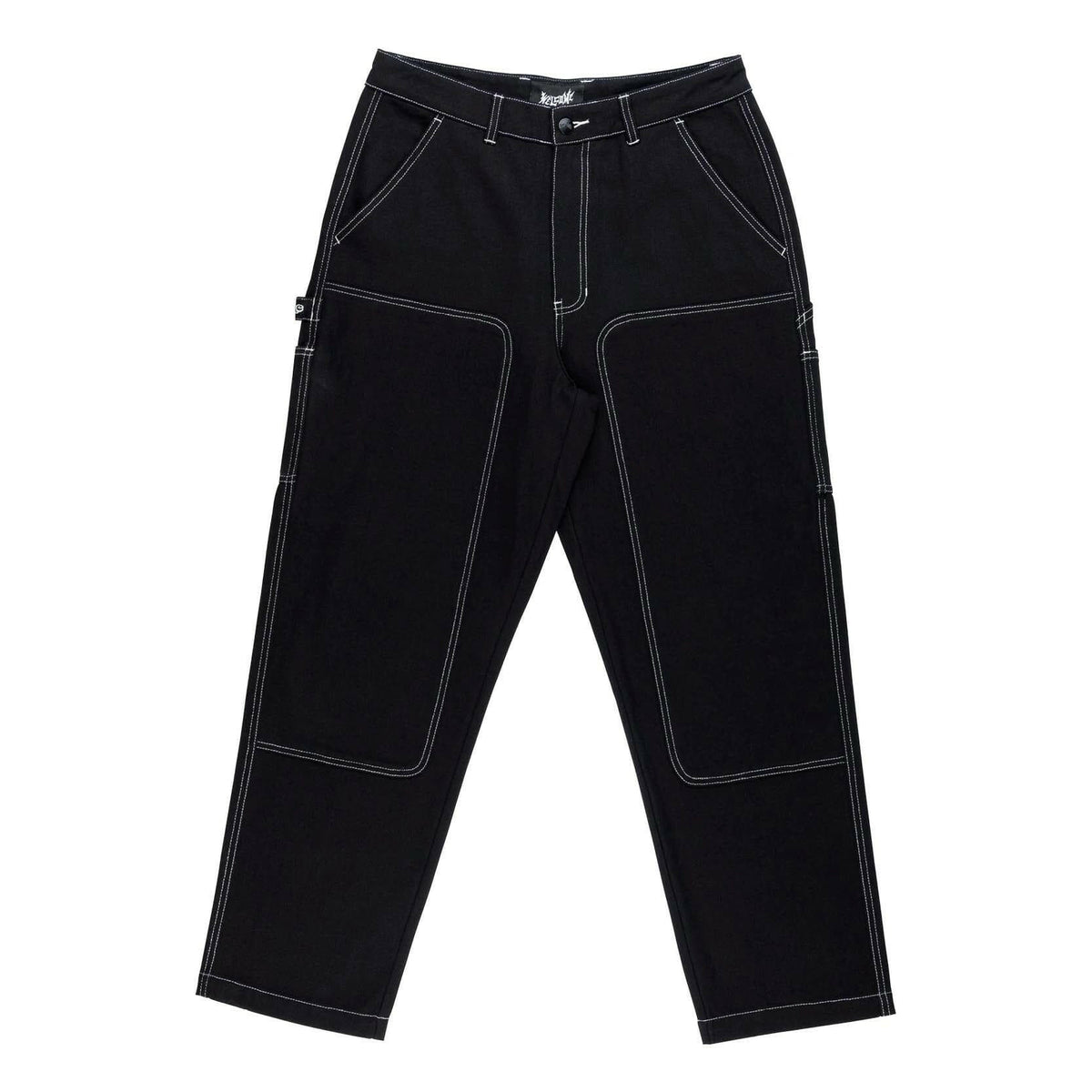 Welcome - Brace Double Knee Canvas Carpenter Mens Pants Black.